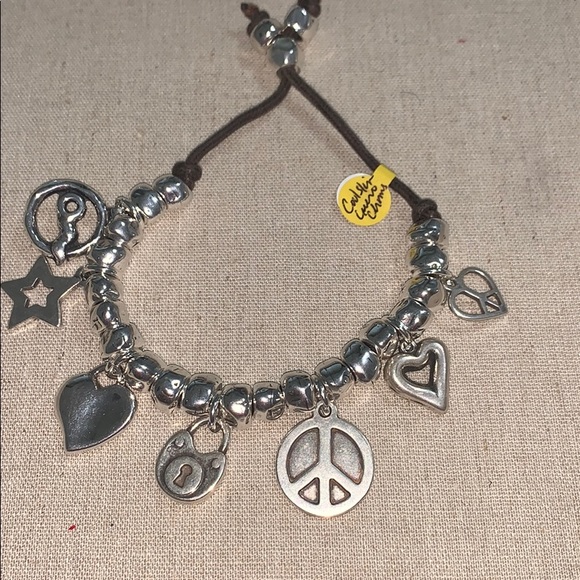 NWT Coolskin Bracelet w Leather Cord Charm - Picture 1 of 5